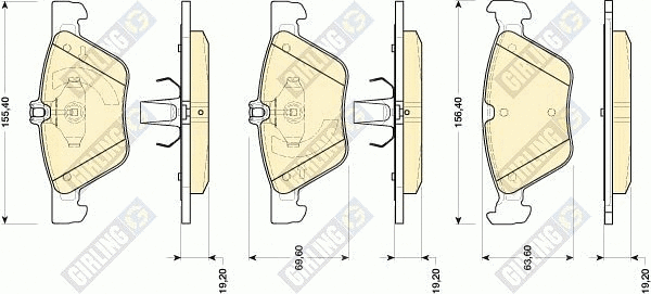 Brake Pad Set, disc brake (6118152)