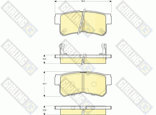 Brake Pad Set, disc brake (6132589)