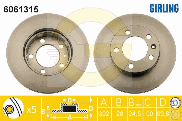 Brake Disc (6061315)