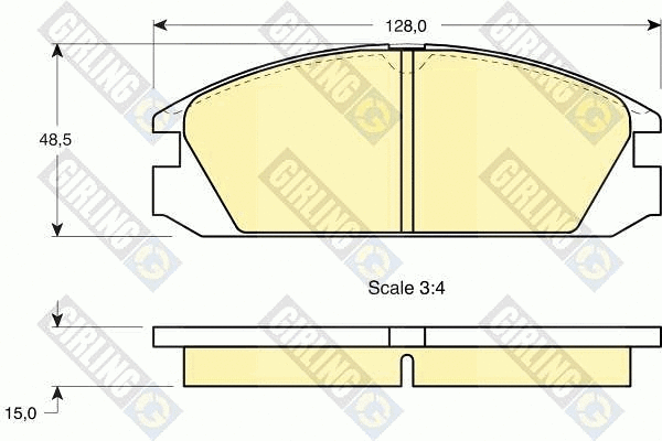 Brake Pad Set, disc brake (6107849)