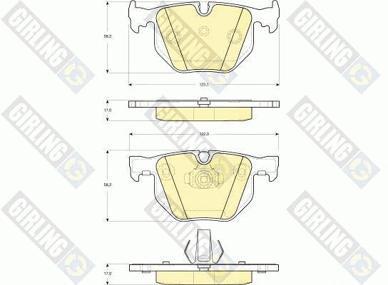 Brake Pad Set, disc brake (6114992)