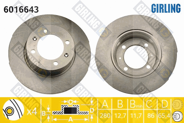 Brake Disc (6016643)