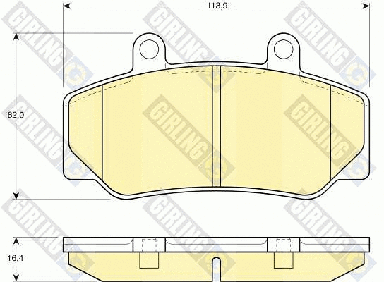 Brake Pad Set, disc brake (6109703)
