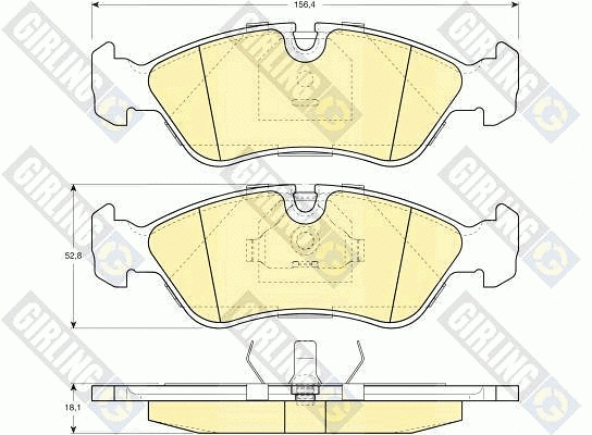Brake Pad Set, disc brake (6109512)