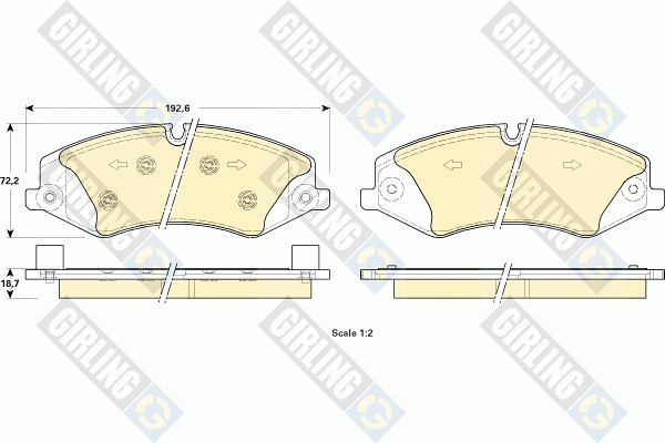 Brake Pad Set, disc brake (6118981)