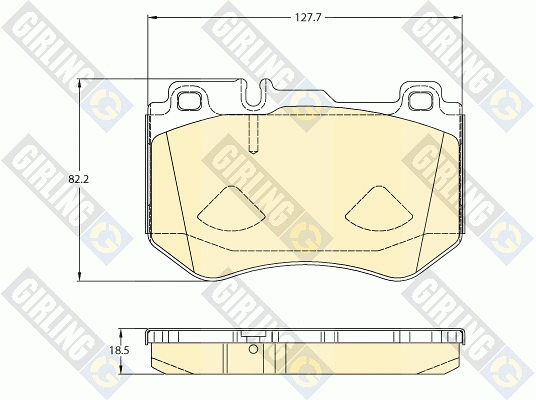 Brake Pad Set, disc brake (6120785)