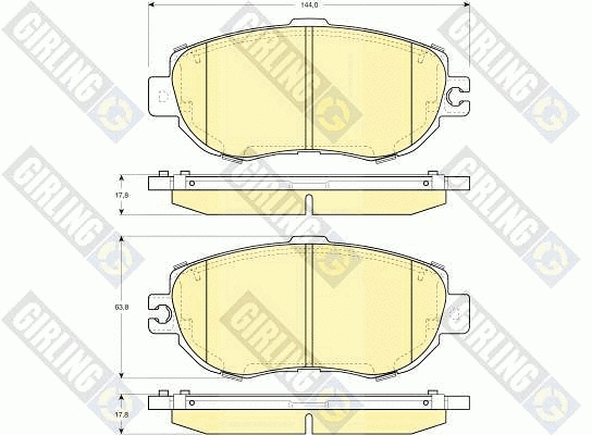 Brake Pad Set, disc brake (6112419)