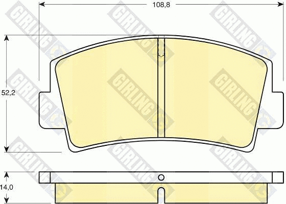 Brake Pad Set, disc brake (6101399)