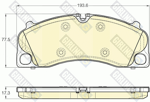 Brake Pad Set, disc brake (6119525)