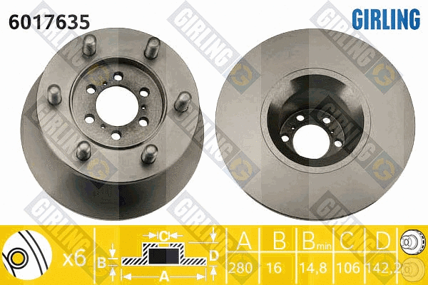 Brake Disc (6017635)