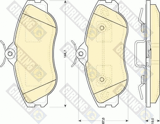 Brake Pad Set, disc brake (6108151)