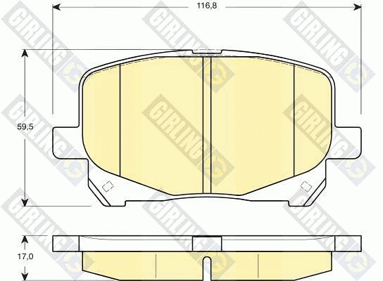 Brake Pad Set, disc brake (6132489)