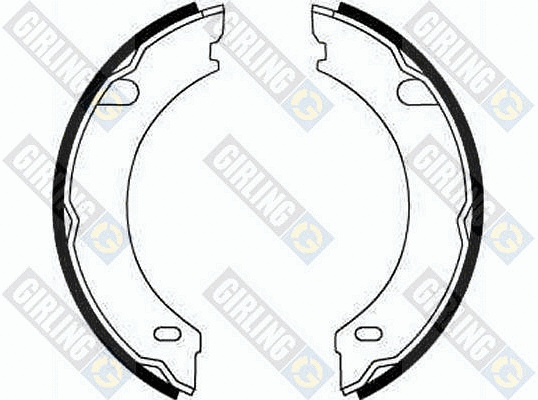 Brake Shoe Set, parking brake (5186211)