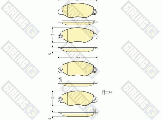 Brake Kit, disc brake (6411414)