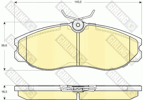 Brake Pad Set, disc brake (6133131)