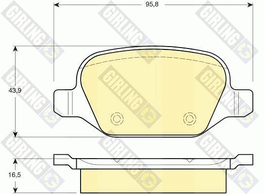 Brake Pad Set, disc brake (6113961)