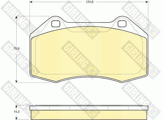 Brake Pad Set, disc brake (6116069)