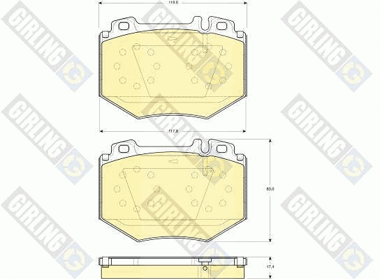 Brake Pad Set, disc brake (6115759)