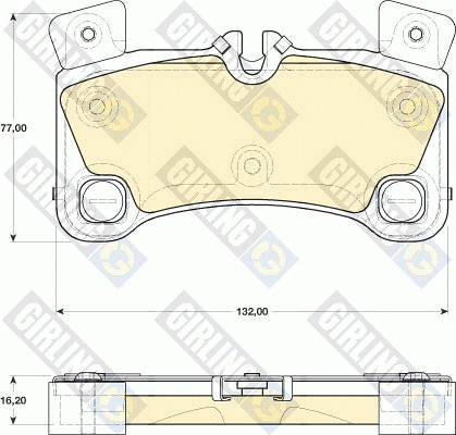 Brake Pad Set, disc brake (6117759)