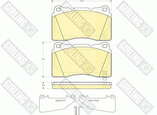 Brake Pad Set, disc brake (6133499)