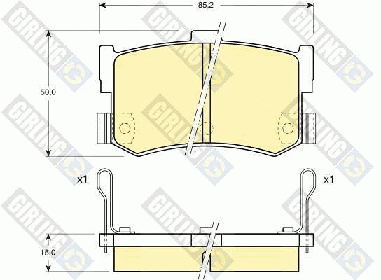 Brake Pad Set, disc brake (6109949)