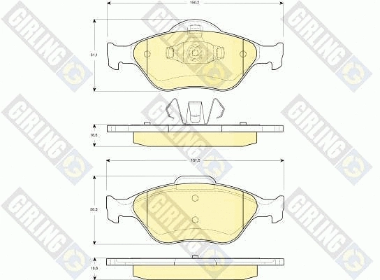 Brake Kit, disc brake (6411862)