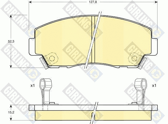 Brake Pad Set, disc brake (6109779)