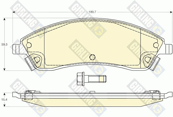 Brake Pad Set, disc brake (6144517)