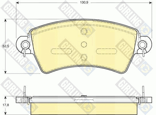 Brake Pad Set, disc brake (6113854)