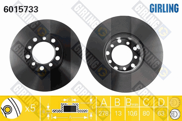 Brake Disc (6015733)