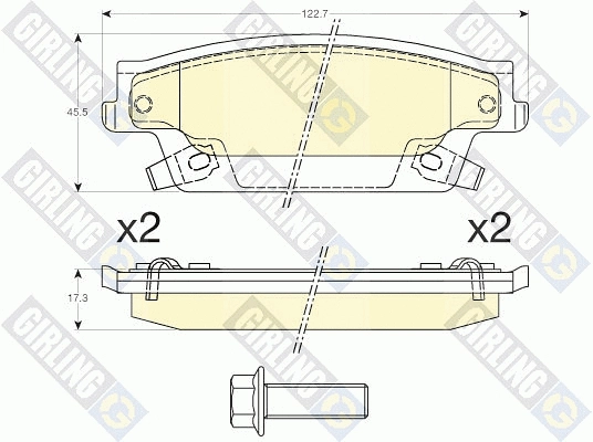 Brake Pad Set, disc brake (6144527)
