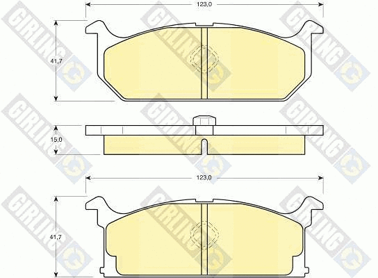 Brake Pad Set, disc brake (6103829)