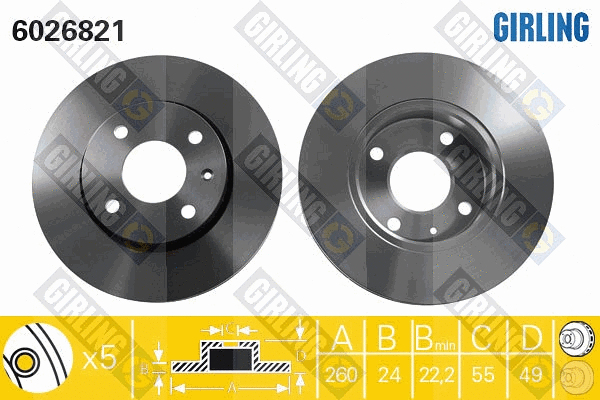Brake Disc (6026821)