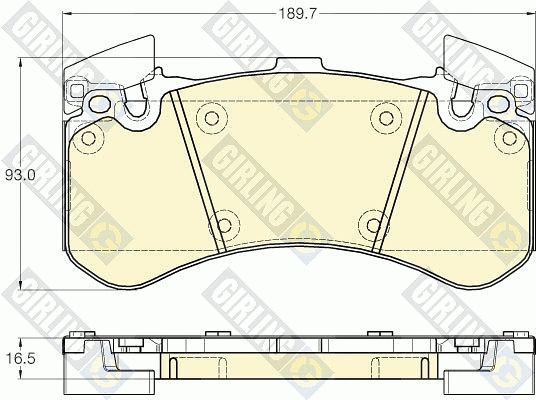 Brake Pad Set, disc brake (6119762)