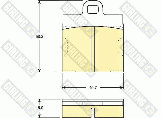 Brake Pad Set, disc brake (6101032)