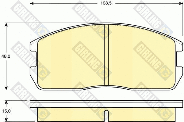 Brake Pad Set, disc brake (6103659)