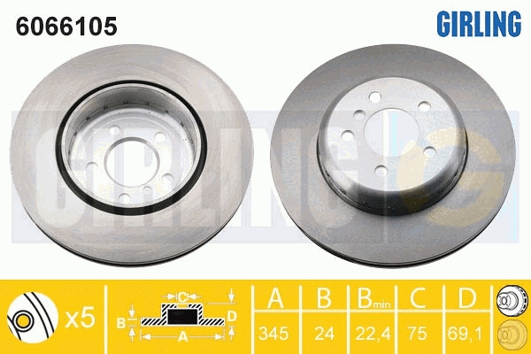 Brake Disc (6066105)