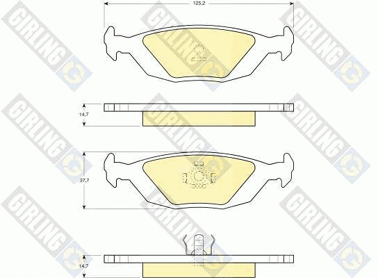 Brake Pad Set, disc brake (6103922)