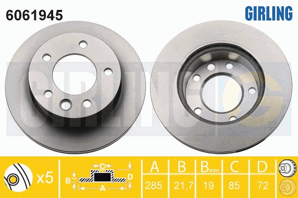 Brake Disc (6061945)
