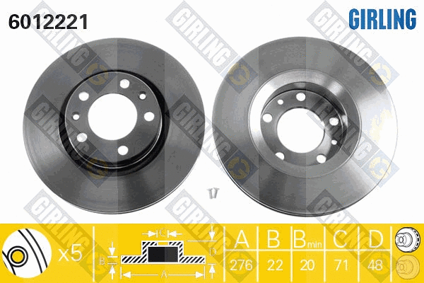 Brake Disc (6012221)