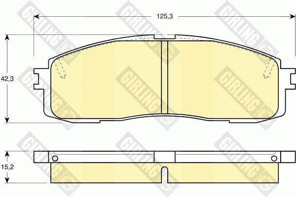 Brake Pad Set, disc brake (6108729)