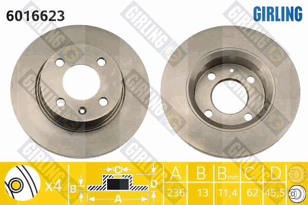 Brake Disc (6016623)
