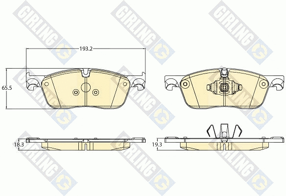 Brake Pad Set, disc brake (6121192)