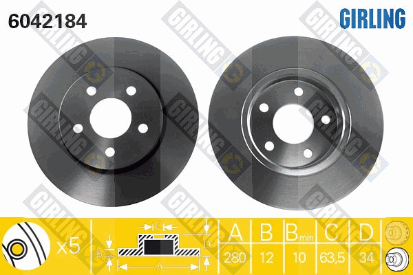 Brake Disc (6042184)