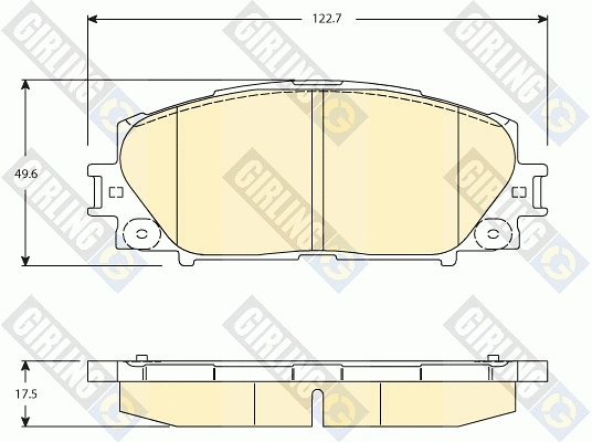 Brake Pad Set, disc brake (6134599)