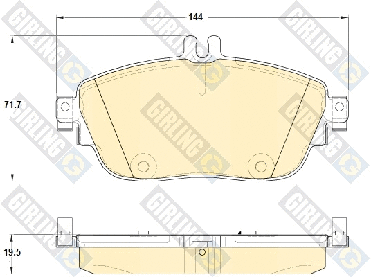 Brake Pad Set, disc brake (6119321)