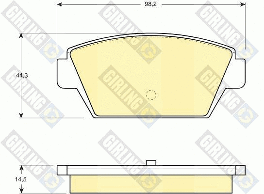 Brake Pad Set, disc brake (6109459)