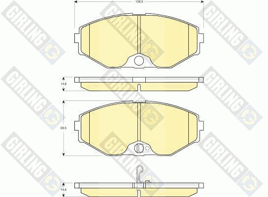 Brake Pad Set, disc brake (6132739)