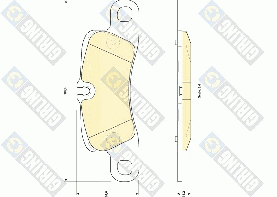 Brake Pad Set, disc brake (6118399)