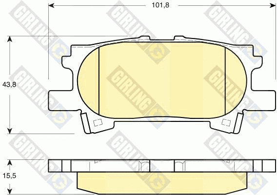 Brake Pad Set, disc brake (6133399)